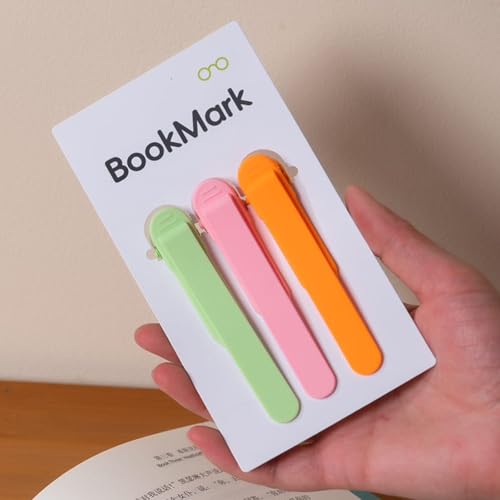 3 marcadores de livro automáticos de silicone, exclusivo para amantes de livros de leitura, mulheres