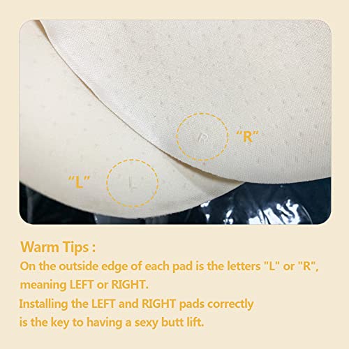 Weichens Women Bigger Butt Enhancer Butt Lifter Padded Lace Shapewear Control Panties Seamless Thicker Fake Buttock Underwear Black M thumb #6