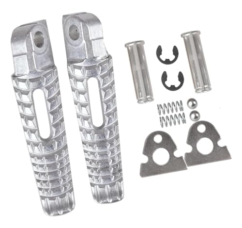 For Suzuki SV650 SV650X 2019-2022 GSX-S1000 GSX-S750 2018-2020 Motorrad-Fußrasten hinten(Silver)