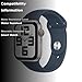 Apple Watch SE (2nd Gen) [GPS + Cellular 44mm] Smartwatch with Silver Aluminum Case with Storm Blue Sport Band S/M. Fitness & Sleep Tracker, Crash Detection, Heart Rate Monitor