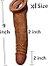 9inch Brown Color Super Soft Big Realistic Sleeve Extender Sheath for Men Male Enhancement Extension Sleeve