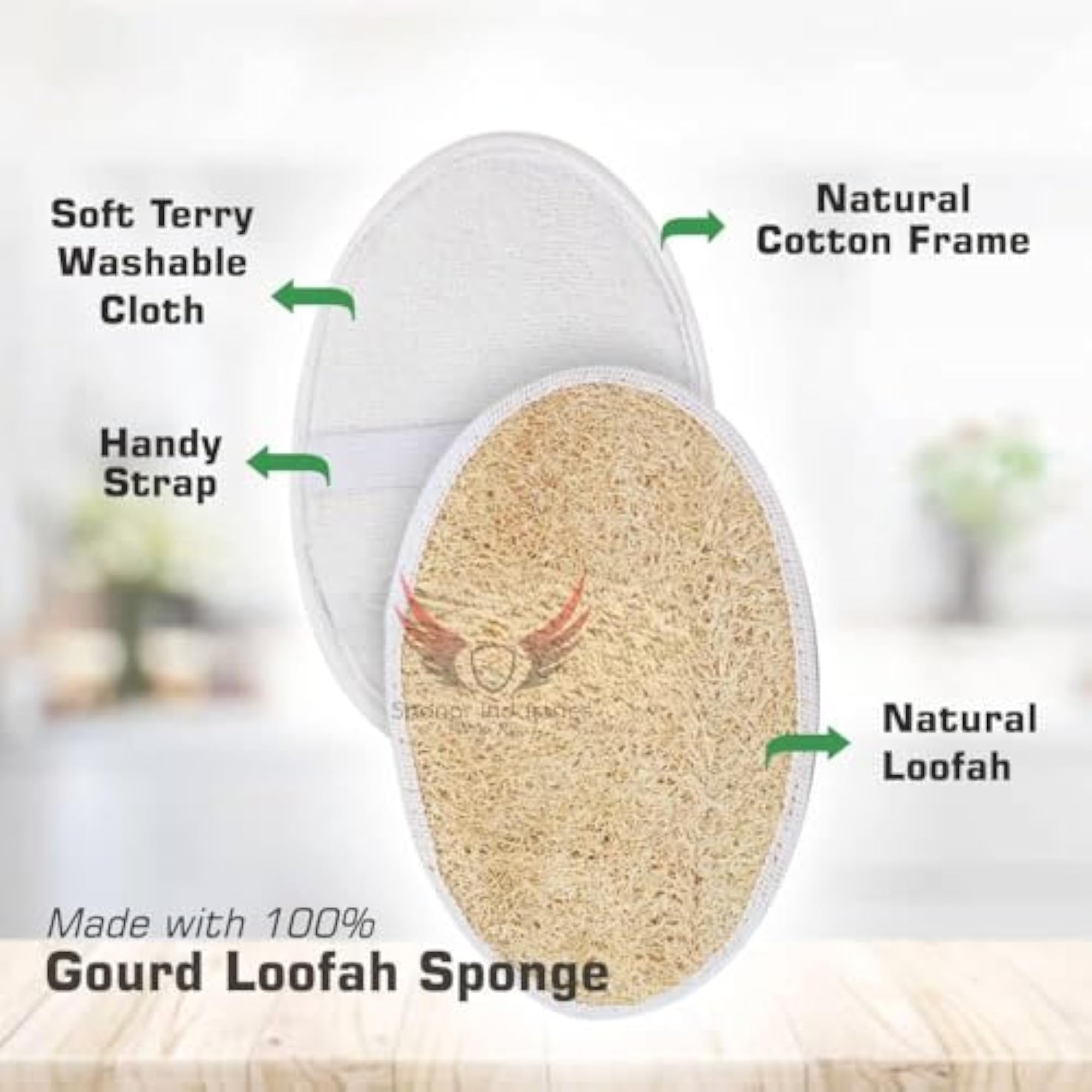 Natural Ridge Gourd Loofah Disposable Bath Sponge