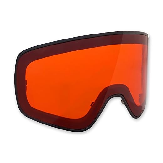 Black Crevice Ersatzscheibe, einfaches Wechselsystem, Ski-Brillenmodell BCR261442, Orange