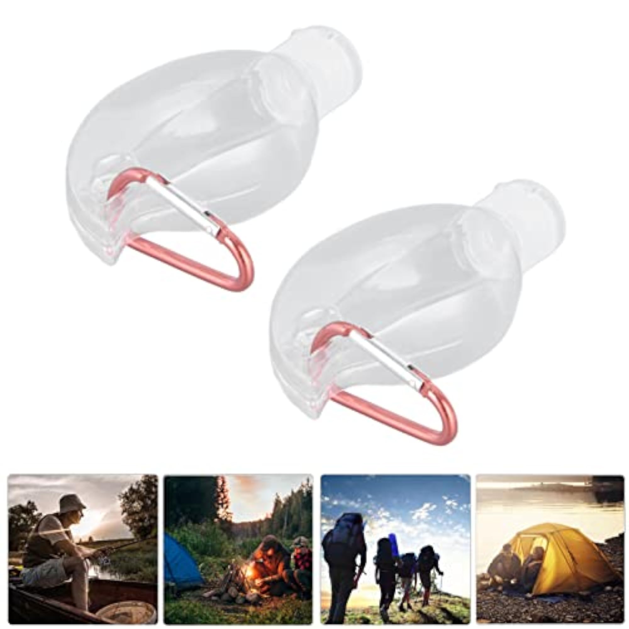 Travel Container, Refillable Flip Cap Transparent Leakproof Bottle