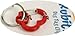 Medium Heart Aluminum Dog Tag Clip - Red