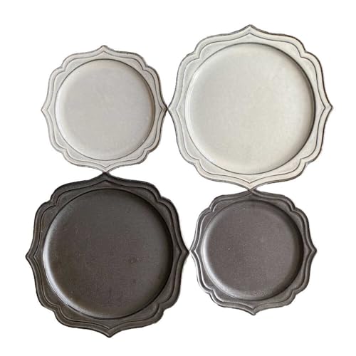 Feliceフェリーチェ [美濃焼]fiorire-フィオリーレ- サークルプレート アンティーク 4枚セット[Felice-フェリーチェ-藤田陶器]