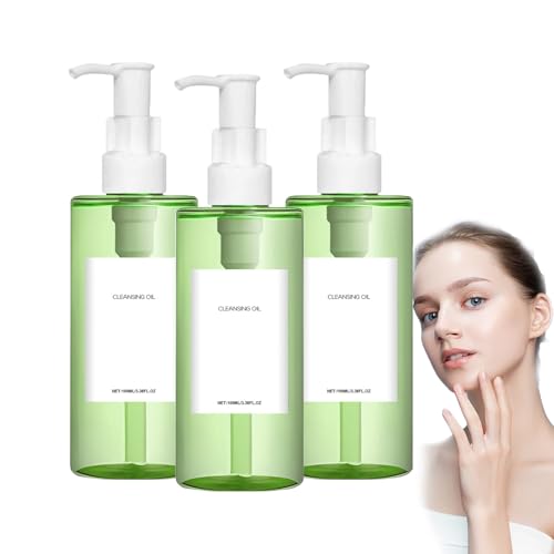 Démaquillage doux avec l'huile nettoyante pour peaux sensibles et nettoyage en profondeur