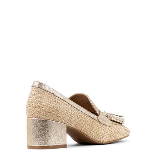 Image of Donald Pliner Women's Kressida Dress Loafers, 2 inch Block Heels for Women, Slip-On Heels for Women