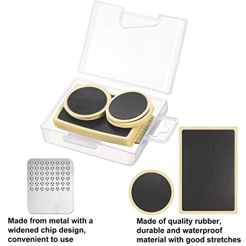 Mudder 28 pezze Kit Riparazione Camera d'Aria Bici...