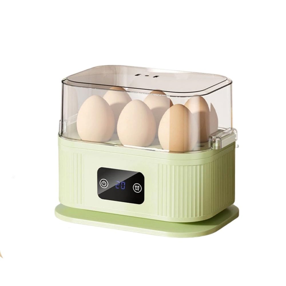 Fabricante de huevos para desayunos rápidos vaporizador portátil de 6 cavidades temporizado