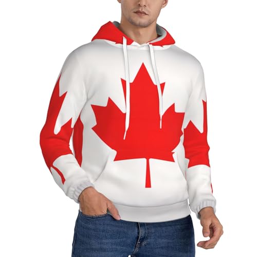 Sweat à capuche douillet pour homme épais contre le froid canadien