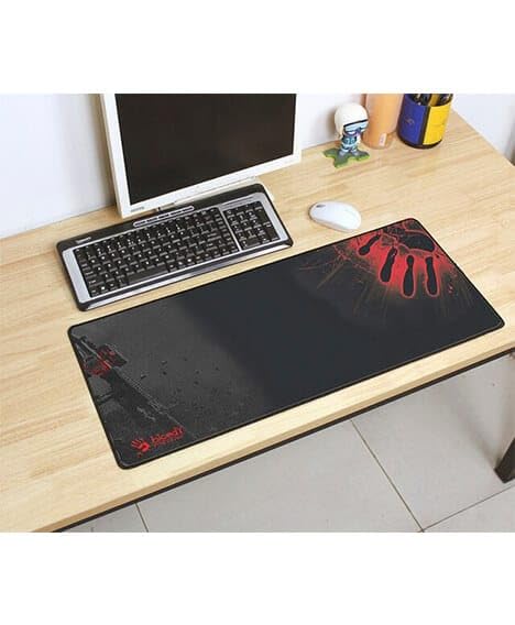 Image of Large Extended Long 700 x 300 mm Mouse Pad for Keyboard & Mouse | Water Resistant Anti Slip Surface Ideal for Office Home and Gaming Setup (Bloody -10)
