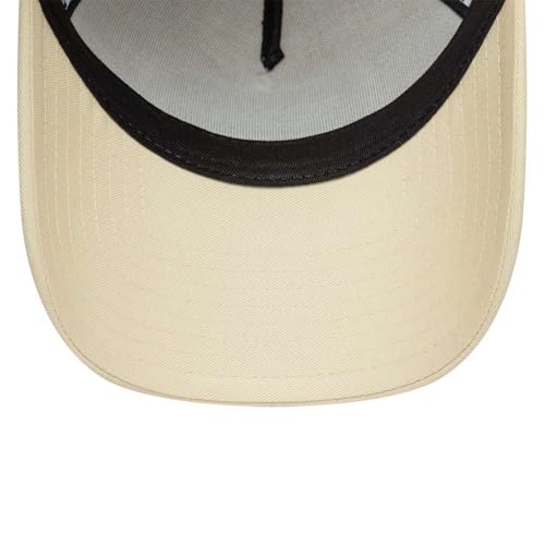 Casquette New Era A-Frame Trucker beige avec patch ton sur ton - 7