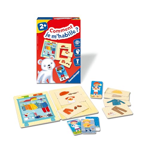 Ravensburger- Jeu Educatif - Comment Je m'habille ? - Observation, Manipulation, langage -...
