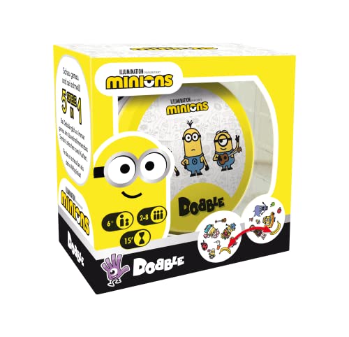Zygomatic Asmodee Dobble Minions | Juego de Cartas | 2-8 Jugadores | A Partir de 6 años | 15+ Minutos | Aleman