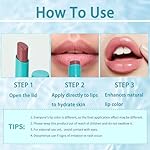 4 Pcs Lip Tint Hydrating, Moisturizing Lip Oil Balm, Long Lasting Waterproof Lip Gloss Non-Stick Cup Lipstick Set, Natural Ingredients Strong Moisturizing Lipstick, Glossy Lip Tint Stain for Women - Image 5