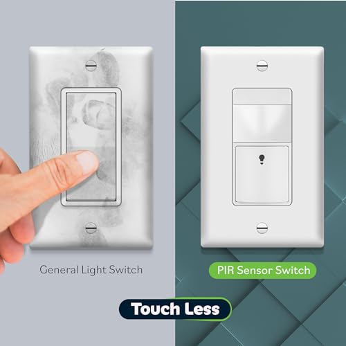 Topgreener TDOS5-JM-W Pir Motion Sensor Switch, Ambient Light Level Detector thumb #5