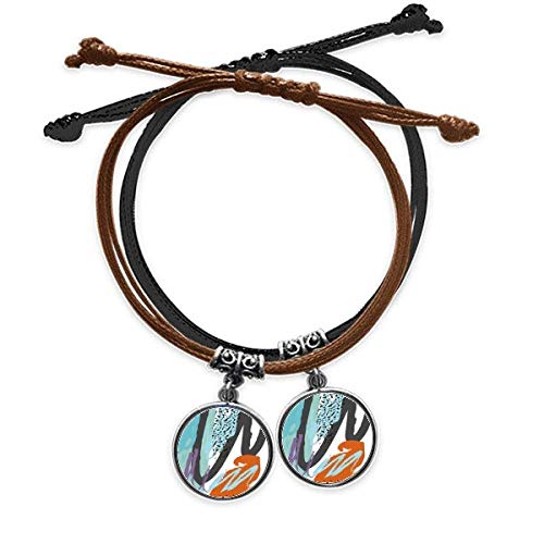 Bracelet cuir plantes double tour de poignet idéal pour vos sorties de couple