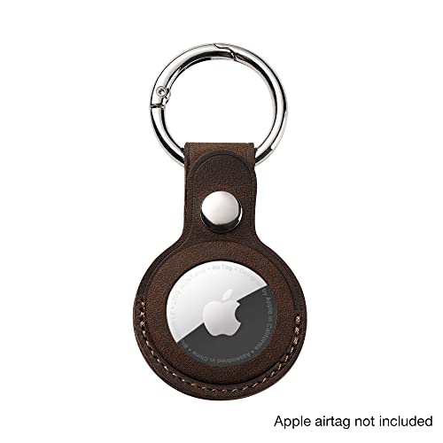 Tooka Airtag Wallet & Keyholder Fashion Genuine Leather Wallet Key Case Protected Cover for Airtags Holder Multifunctional Wallet with Apple AirTag Case Cover Men RFID Blocking (Brown)4