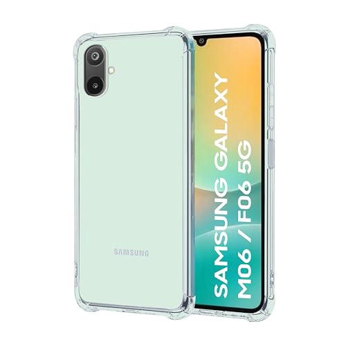 Image of CEDO Samsung Galaxy M06 / F06 (5G) Bumper Case | Soft Jel Flexible Thin Full Protection Shock Proof Clear TPU Back Case Cover for Samsung Galaxy M06 / F06 (5G) (Transparent)