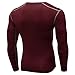 SPVISE Wind Red Men's Thermal Underwear Long Sleeve Shirt Winter Warm Workout Running Tops Cold Weather Base Layer Undershirt
