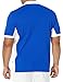 Nautica mens Short Sleeve Color Block Performance Pique Polo Shirt, Bright Cobalt, Small US