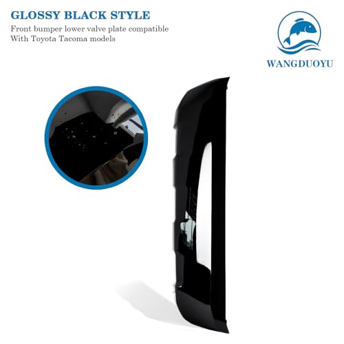 Image of Front Bumper Lower Valance Panel Skid Plate Black Compatible with 2016-2023 Toyota Tacoma - Replaces Part 53911-04210 TO1095205 (Gloss Black)