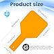 Dental Schutzschild Handheld – Orange Curing Shield aus Polycarbonat, Lichtschutzplatte gegen UV-/Blaulicht, Augenschutz für Zahnärzte, Labor & Praxis