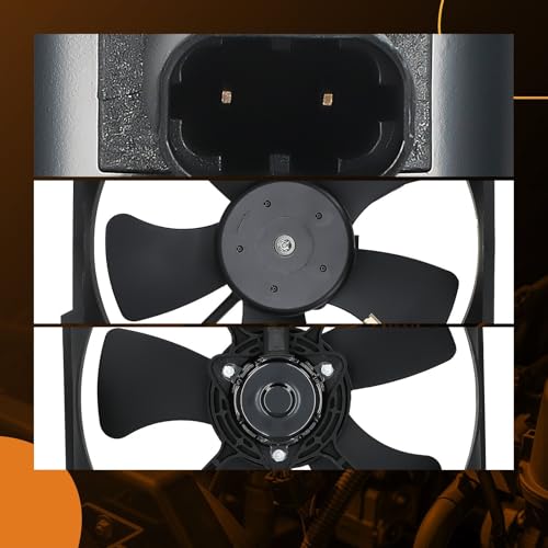 Image of maXpeedingrods Radiator Cooling Fan Assembly for Mazda Miata L4 1.8L 1999-2005, BP4W15025 BP4W15140