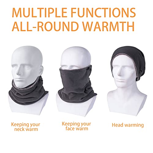 BSITSSS Schlauchschal, Multifunktionstuch Winter, Loop Schal Herren Schal Herren Damen Winter Halstuch Halswärmer Gesichtsschal Warm Dick Loopschal Nackenwärmer Sport Motorrad Fahrrad Unisex(Schwarz)