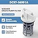 DC97-16991A Washer Drain Pump Filter Replacement for Samsung Washer Coin Trap Leak Proof WF42H5000AW WF42H5000AW/A2 WF42H5200AW/A2 WF45K6500AW/A2 WF45M5500A/WF45M5100A W45R6100A WF50K7500A