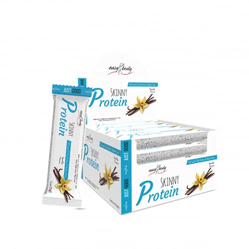 QNT Easy Body barre protéinée vanille, 30% de whey protéine, 133 kcal par barre, Partenaire de votre régime hyper protéiné, Boîte de 24 barres (24 x 35g) Cover