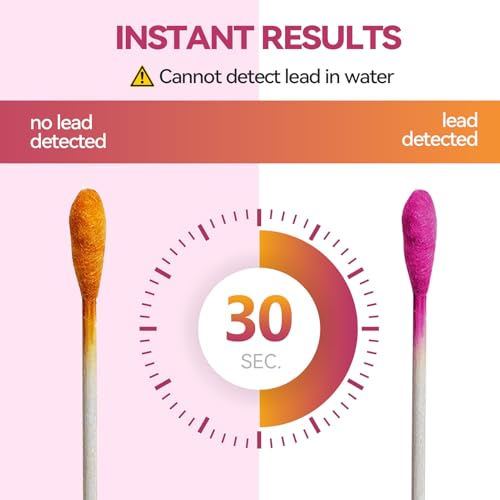 Image of AssuTest Lead Test swabs Kit - 30 PCS Lead Paint Test Kit for Home Use, Lead Tester for Dishes Ceramics Toys Metal Wood Jewelry House Furniture Instant Lead Detection in 30 Seconds