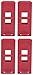 ZING 6064 RecycLockout Lockout Tagout, Wall Switch Lockout, Recycled Plastic (Pack of 4)