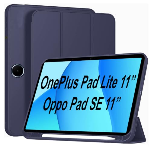 Image of TGK Case for OnePlus Pad Lite 11 inch Tablet, Oppo Pad SE 11 inch Trifold Smart Stand Flip Cover (Blue)