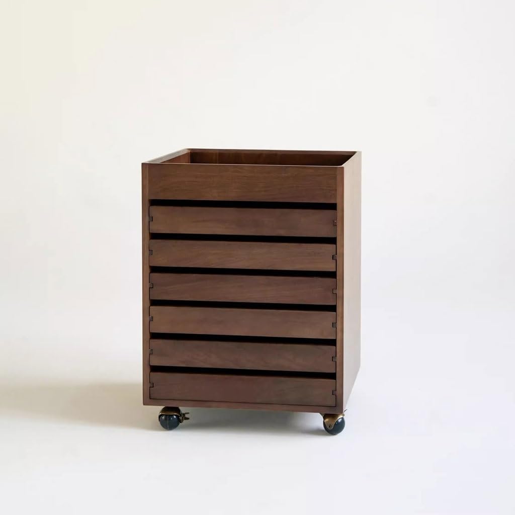 JITUIHOM Wooden Filing Cabinets for Offices and Home Study Rooms Retro Removable Storage Filing Cabinet