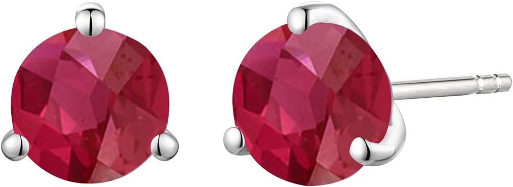 TirafinaTirafina Gemstone Stud Earring, Sterling Silver, Round Gemstone Earring (6 mm stone)