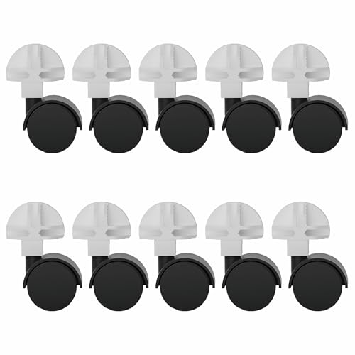 STILLCOVE C&C Cage Accessories for Guinea Pigs: 10 Pcs Universal Wheels Compatible with Metal Wire Cages for Cats, Kittens, Rabbits, Hamsters, Ferrets