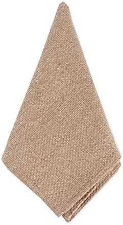 Fennco Styles Ellison Basket Weave Faux Burlap Napkin, Set of 4 (Natural)