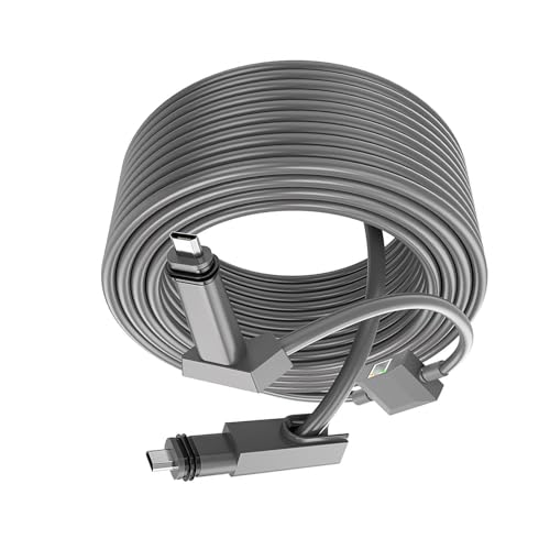 Câble de remplacement satellite rectangulaire 30 pieds avec adaptateur ethernet pour V2 - 8