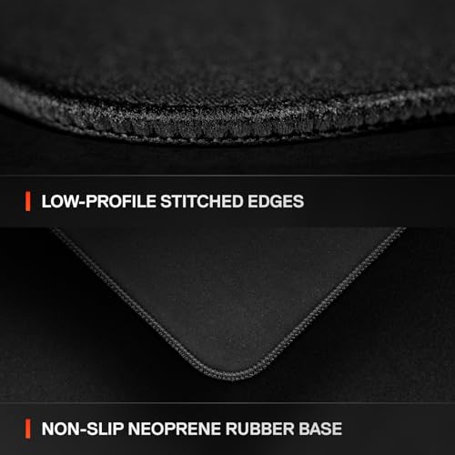 SteelSeries QcK L Performance Speed Gaming Mousepad — Extra Density for a Smooth Glide — Low-Profile Edge Stitching — Non-Slip Neoprene Rubber Base — 16.54 x 19.29 inch — FPS, MOBAs, RTS, MMO by SteelSeries - Image 5