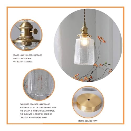 Lustre bouteille de verre réglable en métal pour haut plafond - 6