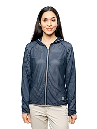 Insect Shield Women's HaloNet Full-Zip Hoodie, Lightweight and