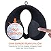 INFANZIA Kids Chin Supporting Travel Neck Pillow, Helps Support Head and Neck, Comfortably Designed for Head, Neck, and Chin Support - Ideal for Toddlers and Children,Black