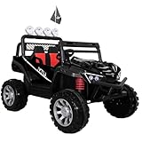 Genérico Montable Racer Electrico 12V UTV para Niños XGZ1088 (Negro)