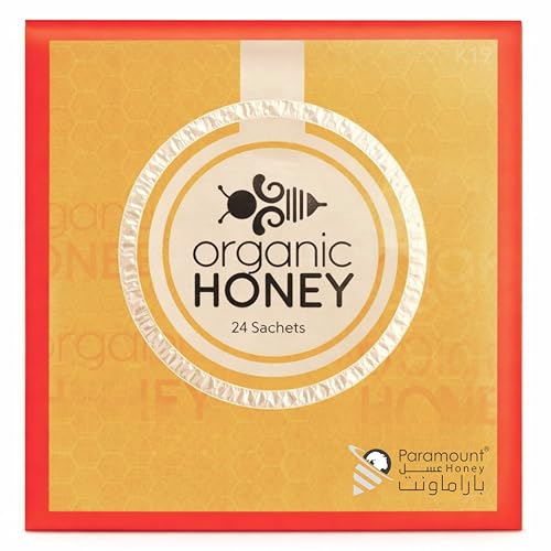 Paramount Honey Natural Organic Honey – Premium Honey, 24 Sachets...