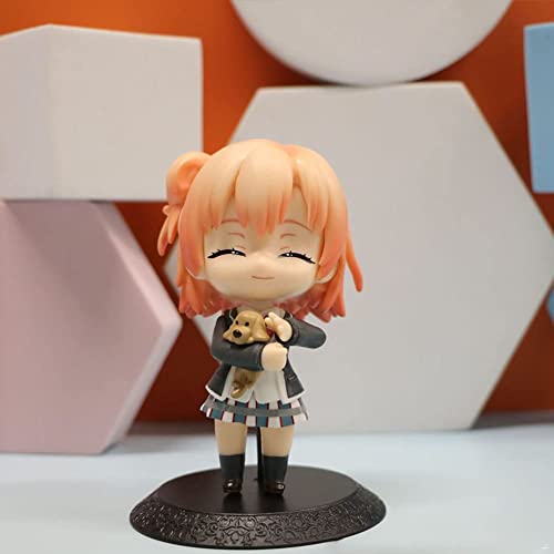 Groonfeir 4Pcs My Teen Romantic Comedy Snafu Figure, Q Version Yukinoshita Yukino/Yuigahama Yui Action Figure Pvc Figure Doll Model Cartoon Desktop Home Decoration #TOP5