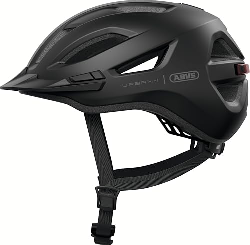 Casque de vélo Urban-I 4.0 ABUS avec feu arrière rechargeable et fermeture magnétique