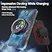 Maledan Wireless Charger Phone Cooler, Qi2 Mag Safe Magnetic Charger for iPhone Samsung Galaxy Cooling Fan, Portable 15W Fast Charging Cooling Pad for Car & Cool Gaming Cell Phone Chargers Accessories