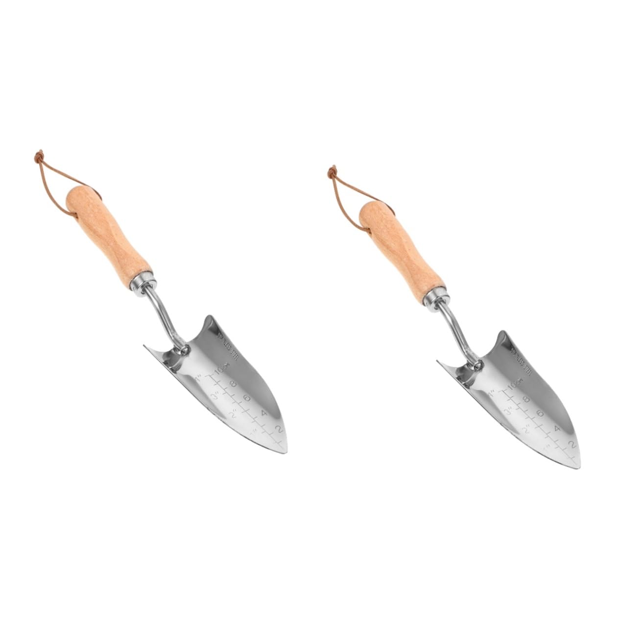 Happyyami 2pezzi Zappetta Da Giardinaggio Acciaio Inossidabile Con Manico Ergonomico Per Piantare e Diserbare Utensile Multifunzionale Per Giardinaggio e Attività All Aperto